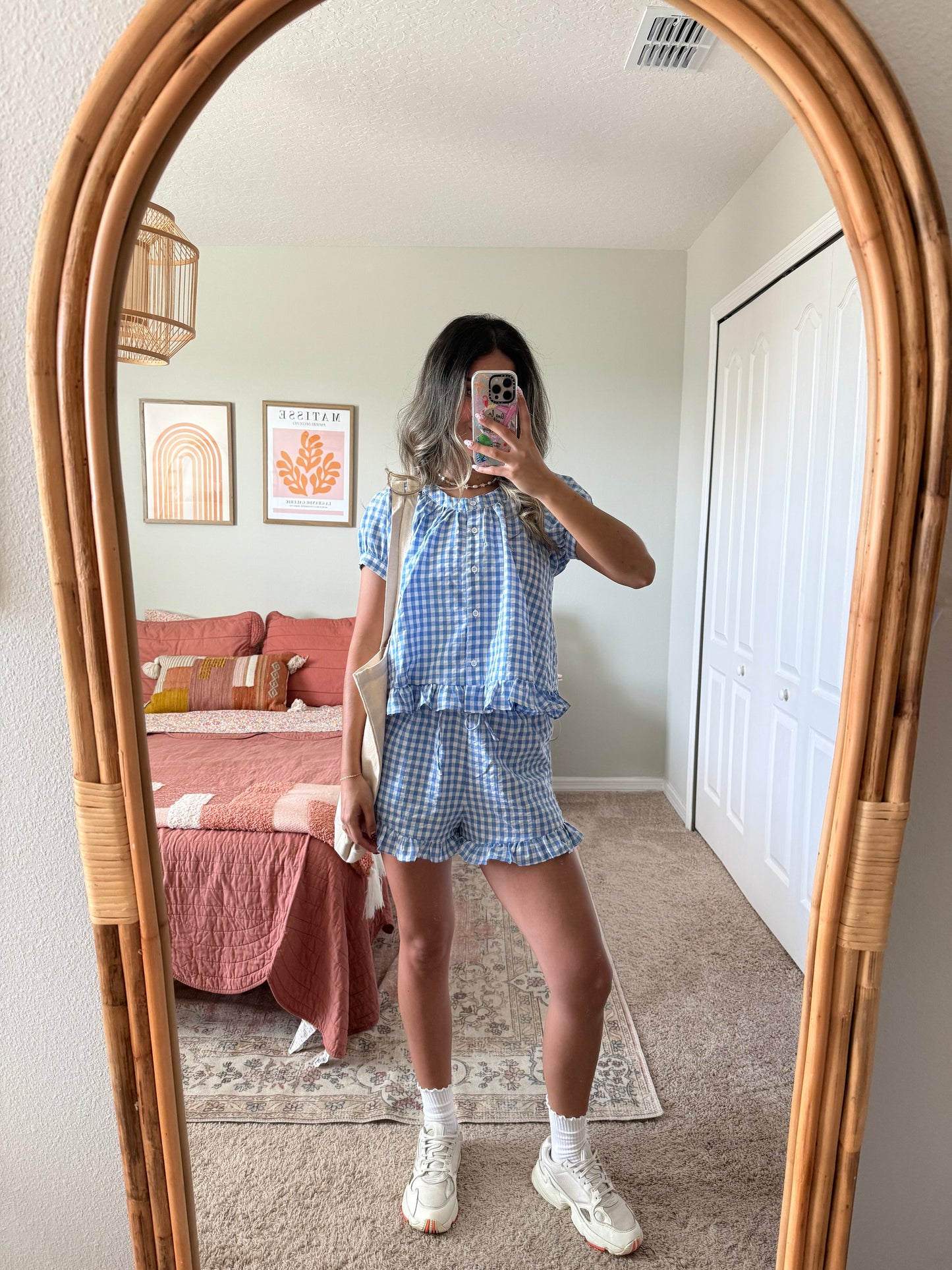 Ivy Gingham Ruffle Shorts