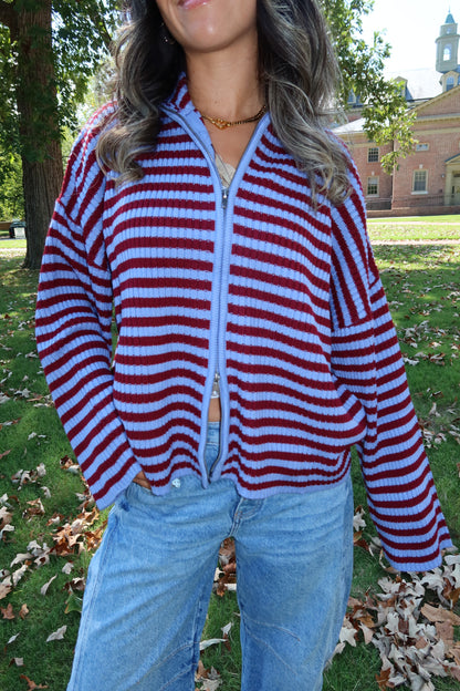 Berry Stripe Jacket