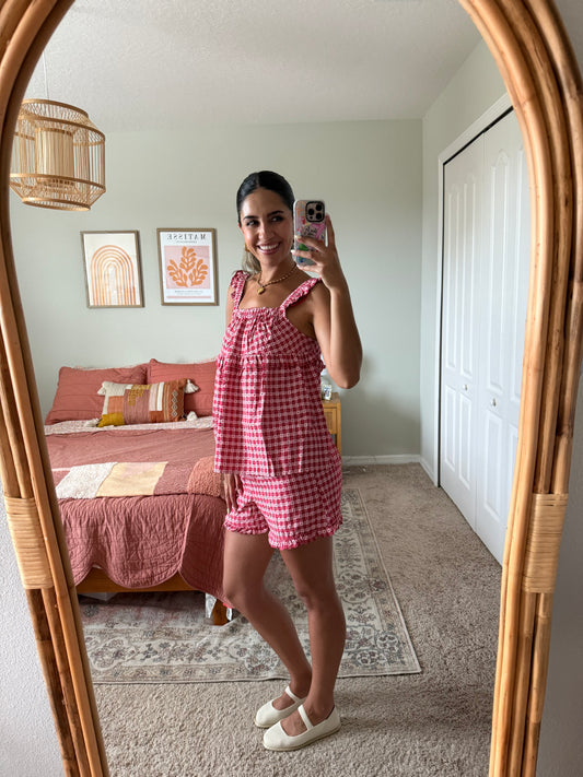 Sweetheart Gingham Shorts