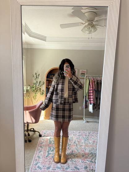 Autumn Plaid Mini Skirt