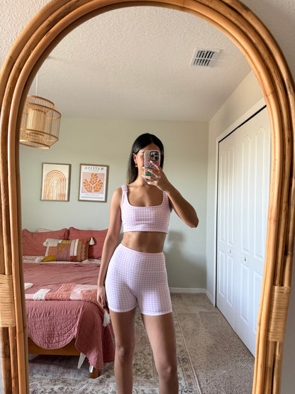 Rosie Gingham Workout Set