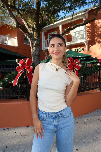 Cleo Off The Shoulder top- Cream