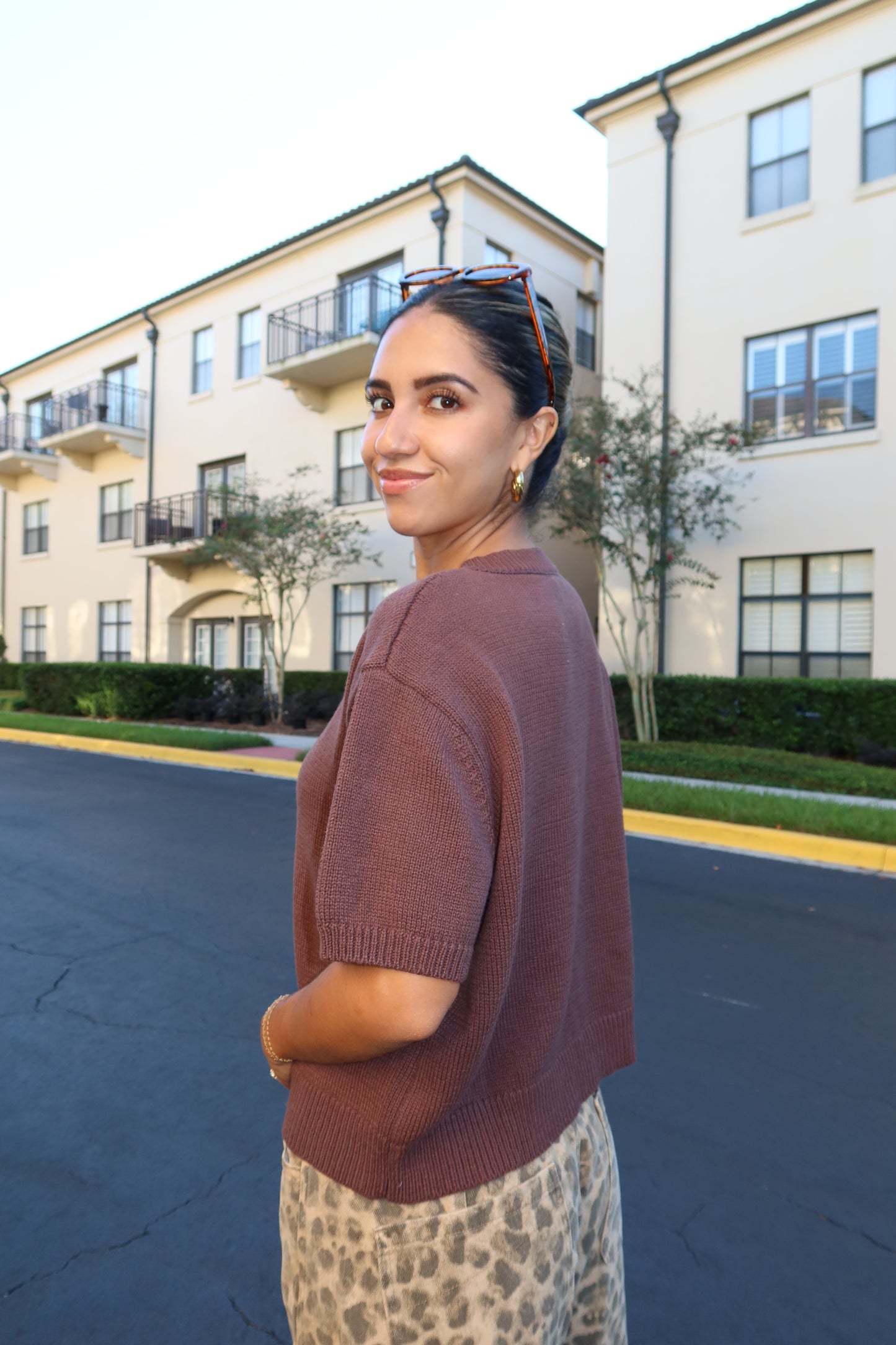 Cocoa Short Sleeve Cardigan