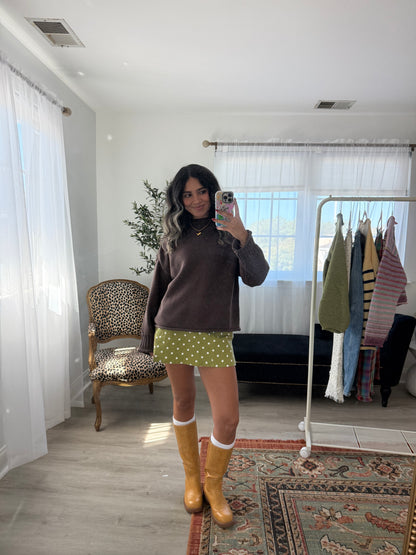 Teddy Roll Neck Sweater
