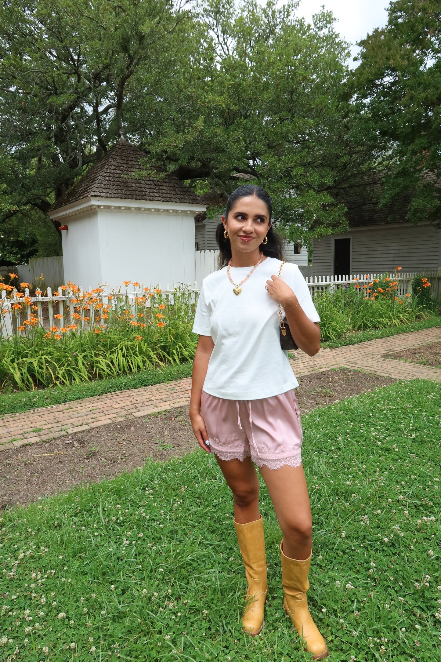 Blush Satin Shorts