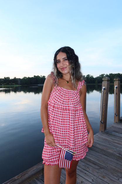 Sweetheart Gingham Top
