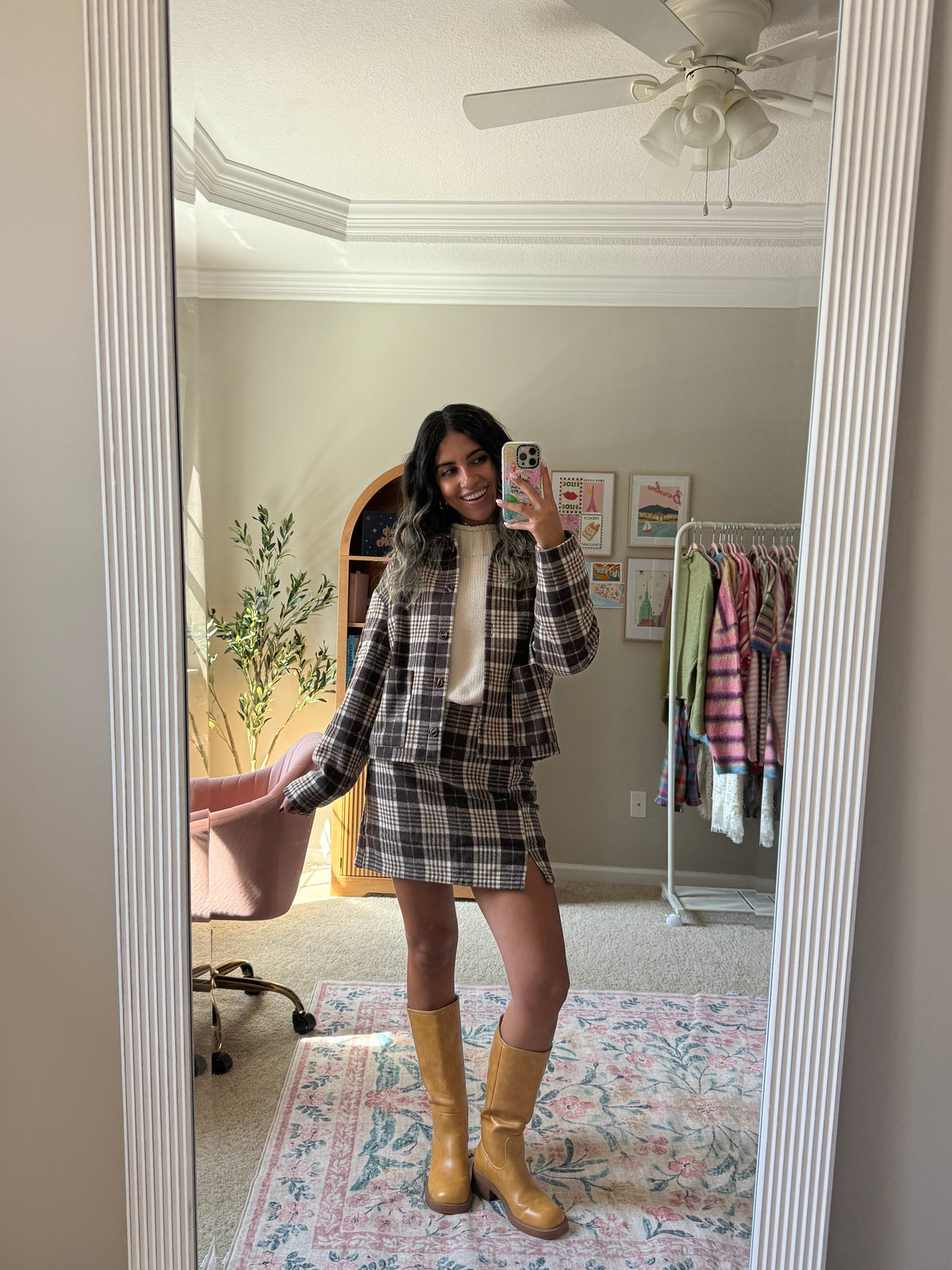 Autumn Plaid Mini Skirt