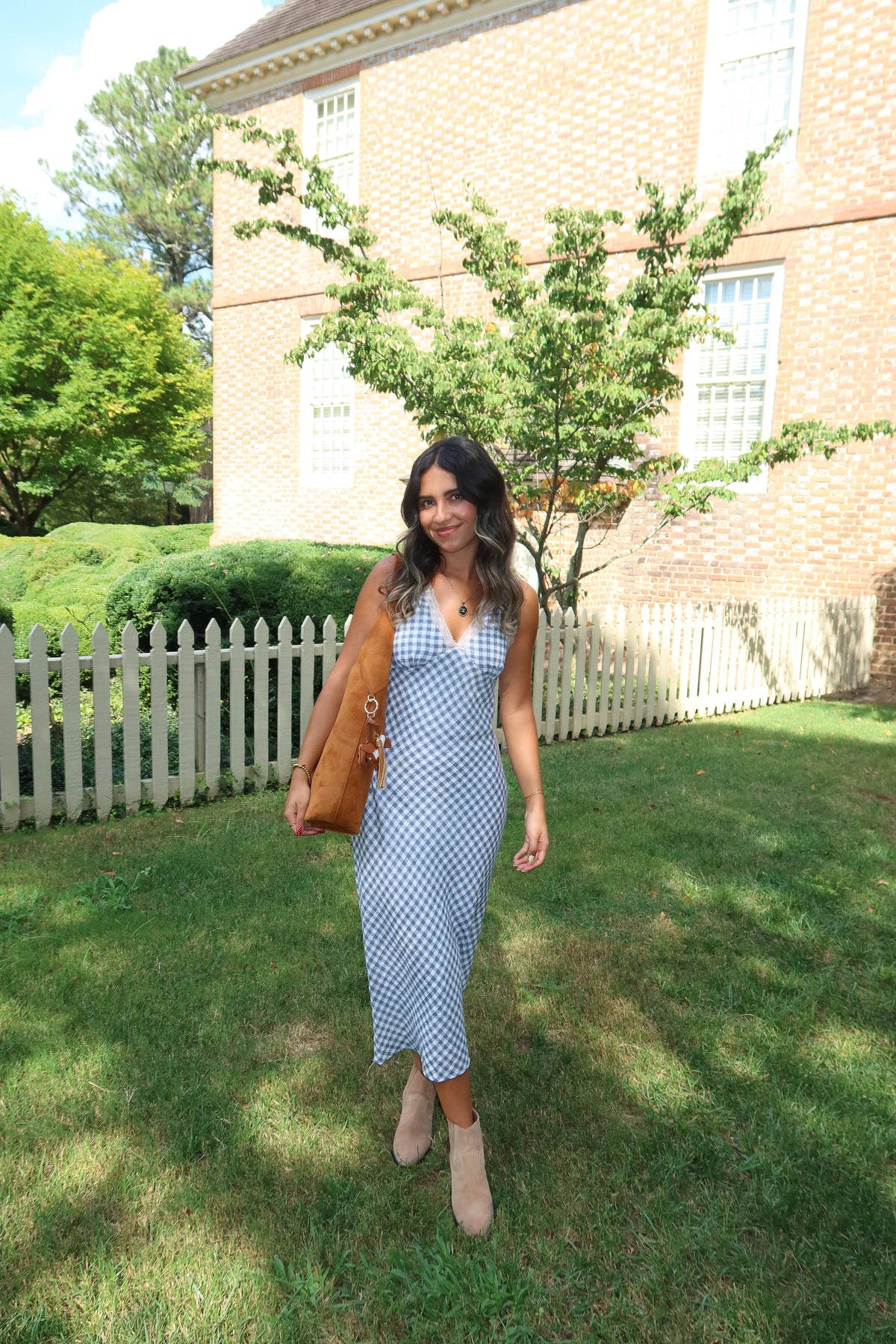 Stella Blue Gingham Dress