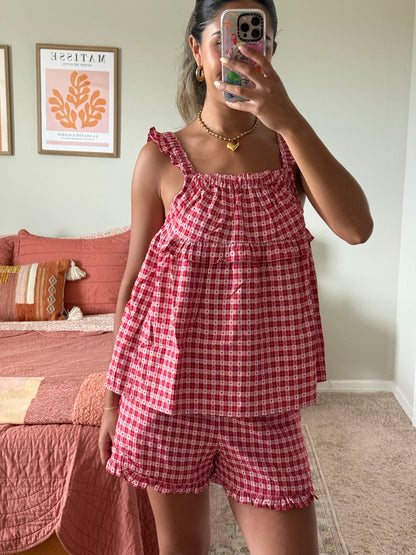 Sweetheart Gingham Shorts