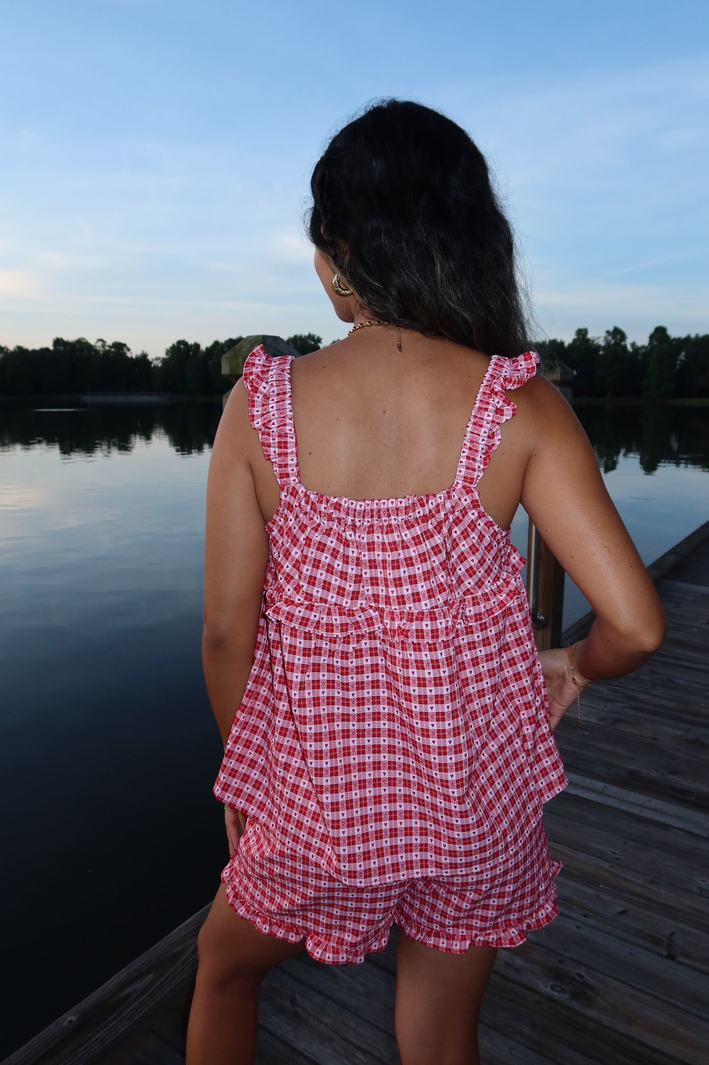 Sweetheart Gingham Top