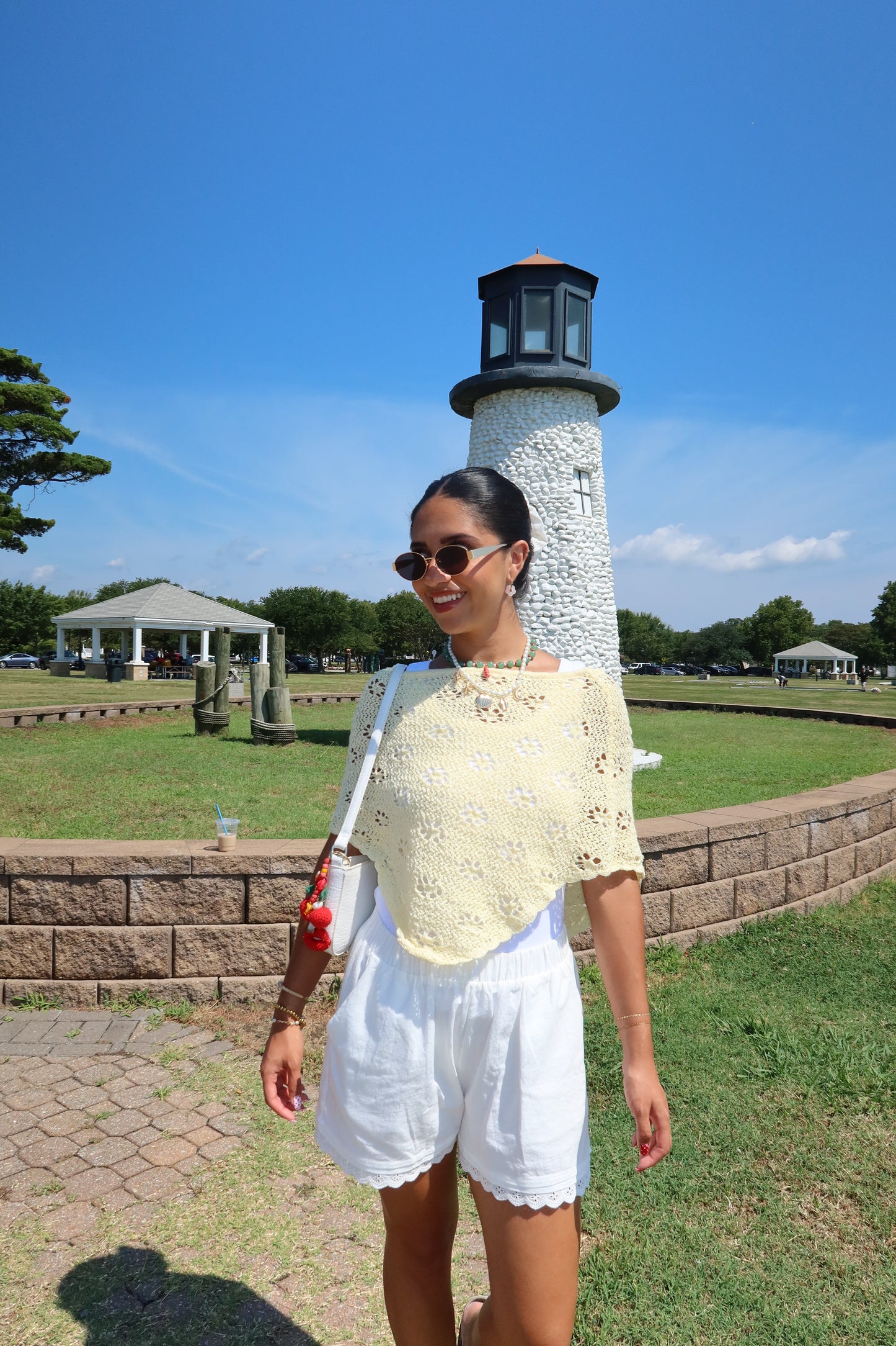 Golden Coast Crochet Poncho