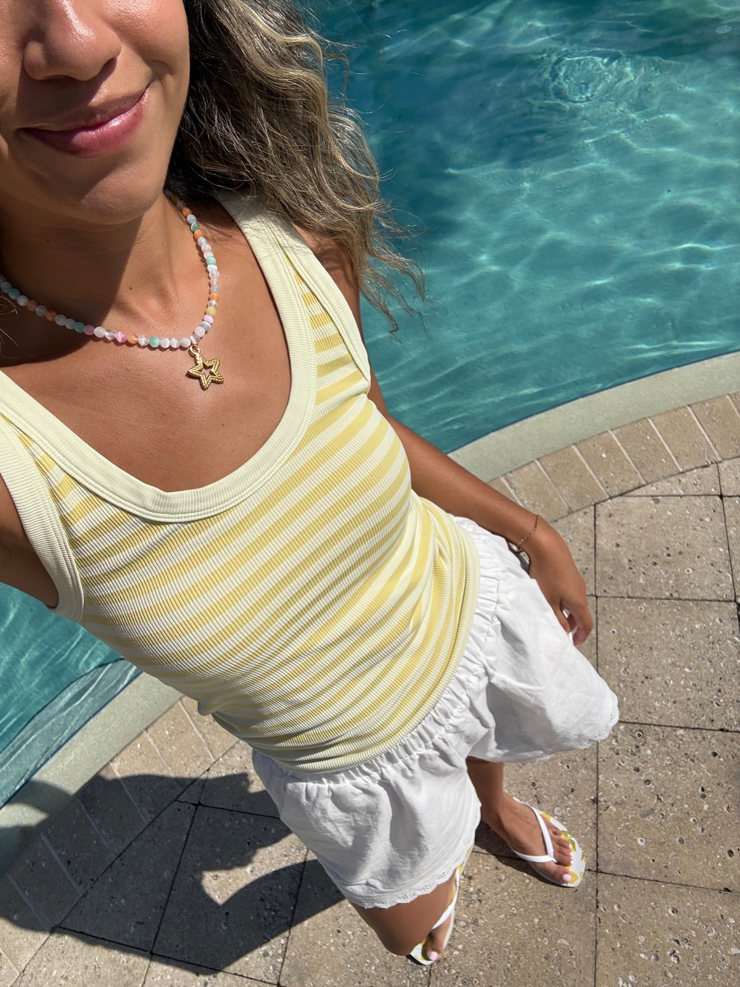 The Everywhere Reversible Tank- Butter Yellow