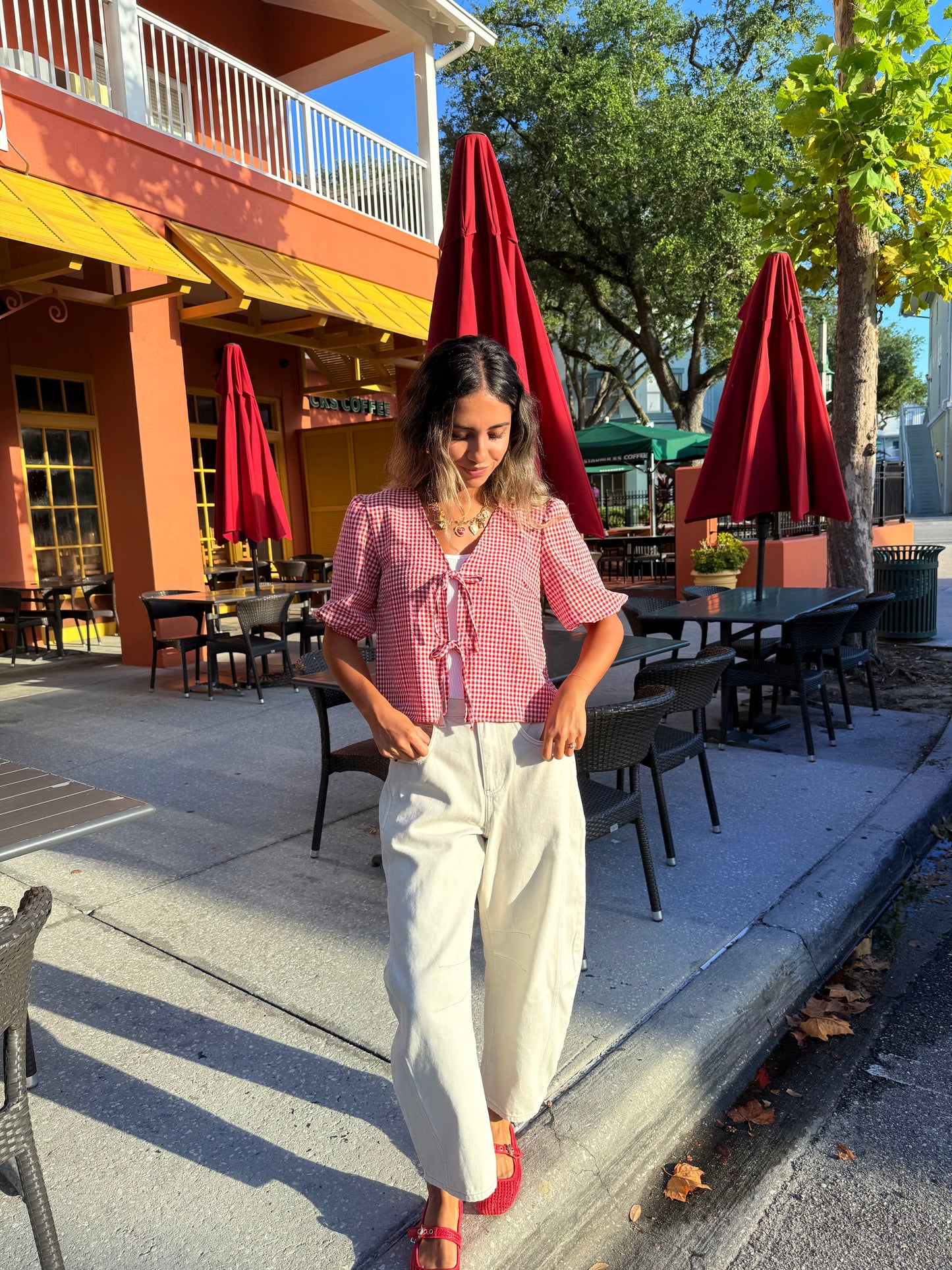 Rory Barrel Jeans- Ivory
