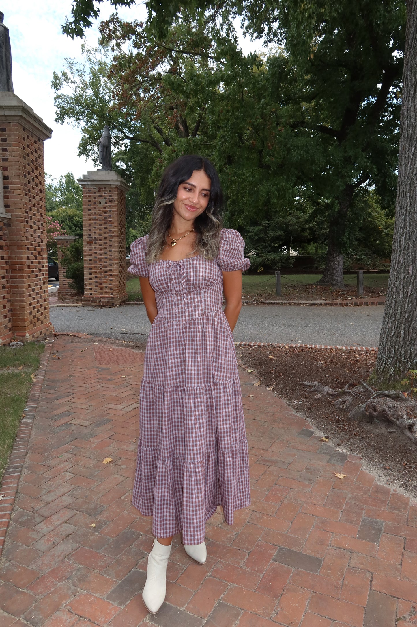 Autumn Stroll Midi Dress