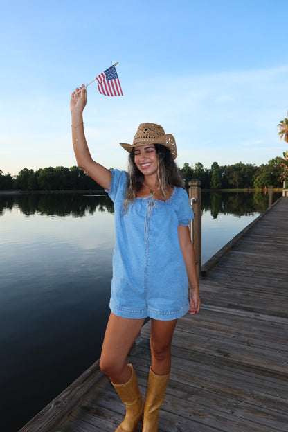 Bluebelle Denim Romper