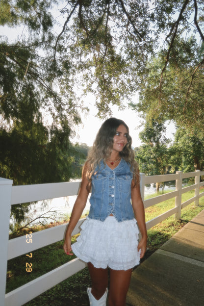 Eyelet Dream Skort