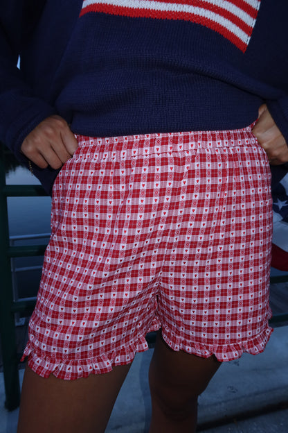 Sweetheart Gingham Shorts