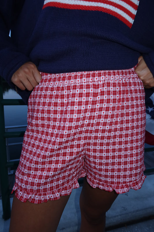 Sweetheart Gingham Shorts