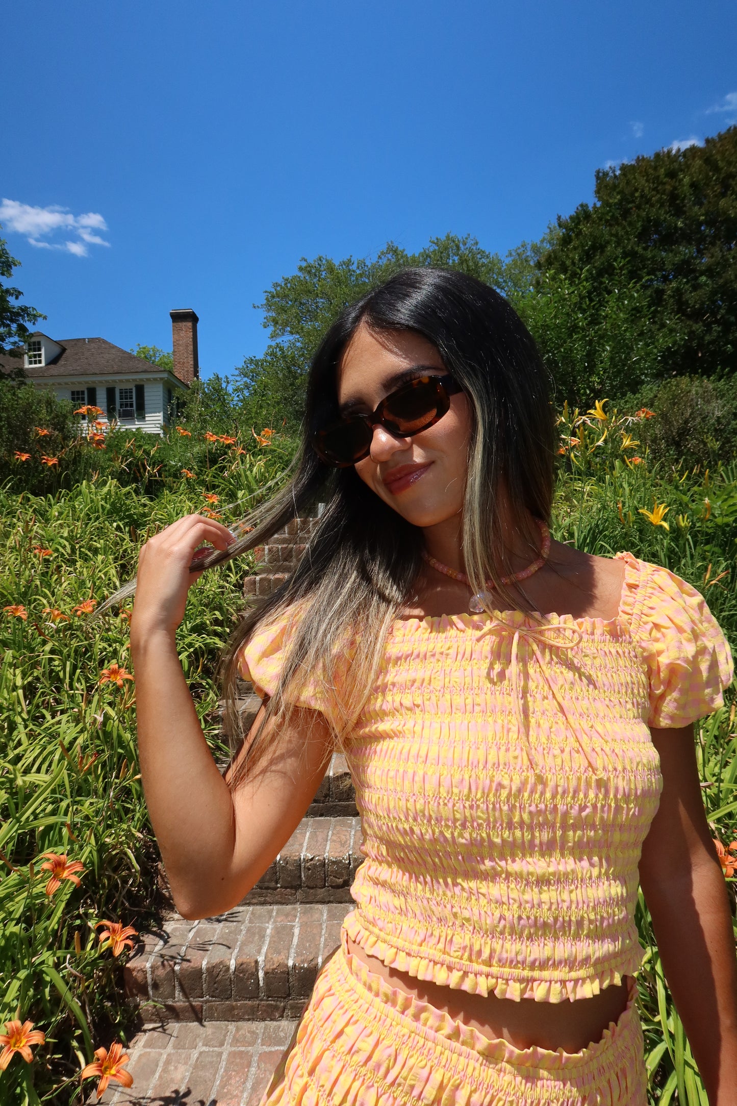 Clementine Gingham Top