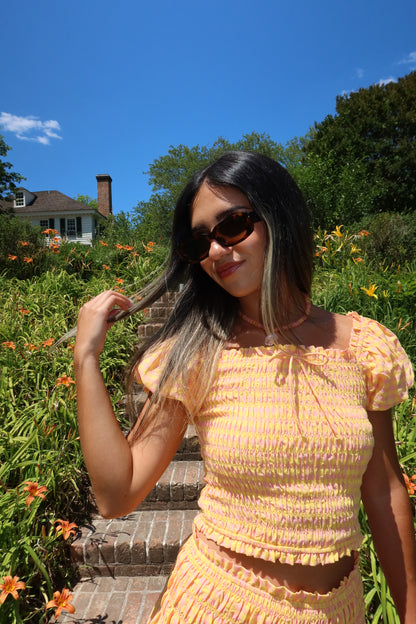 Clementine Gingham Top