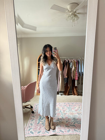 Stella Blue Gingham Dress