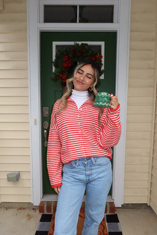 Candy Cane Cardigan