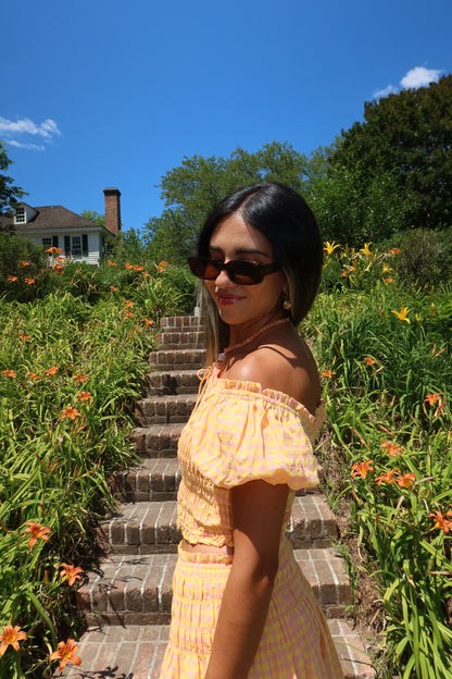 Clementine Gingham Top