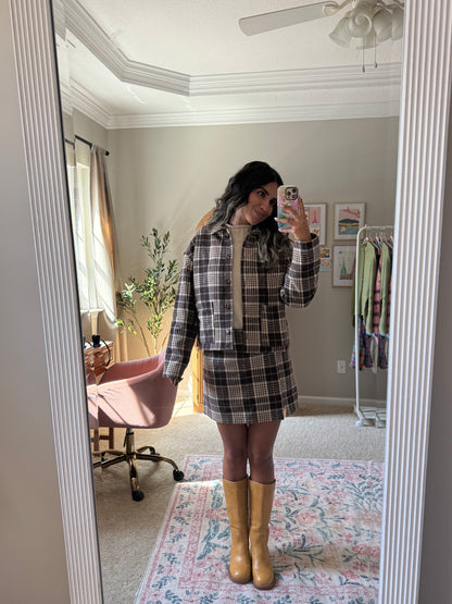 Autumn Plaid Mini Skirt
