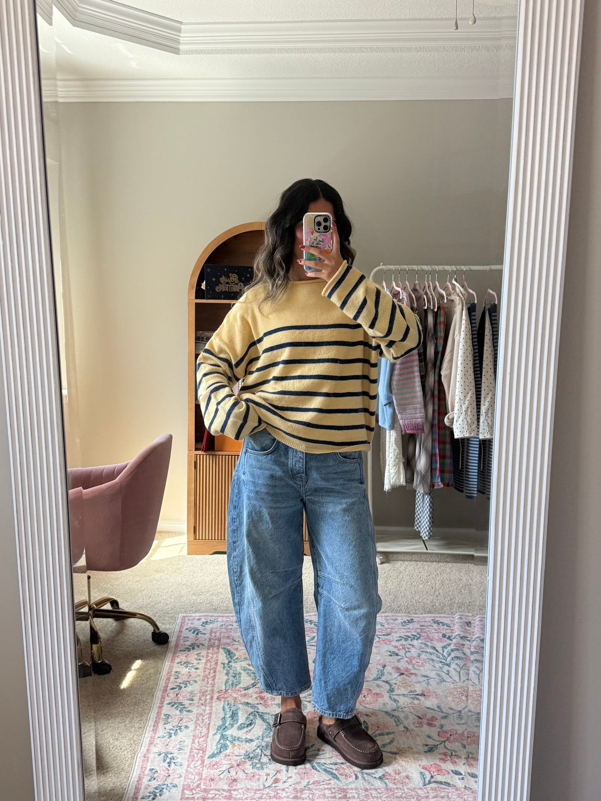 Maren Stripe Mock Sweater