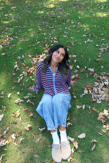 Berry Stripe Jacket