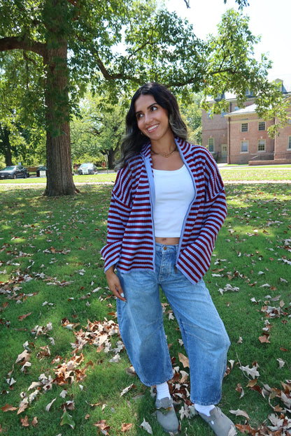 Berry Stripe Jacket