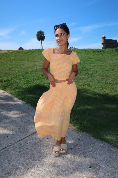 Clementine Gingham Skirt