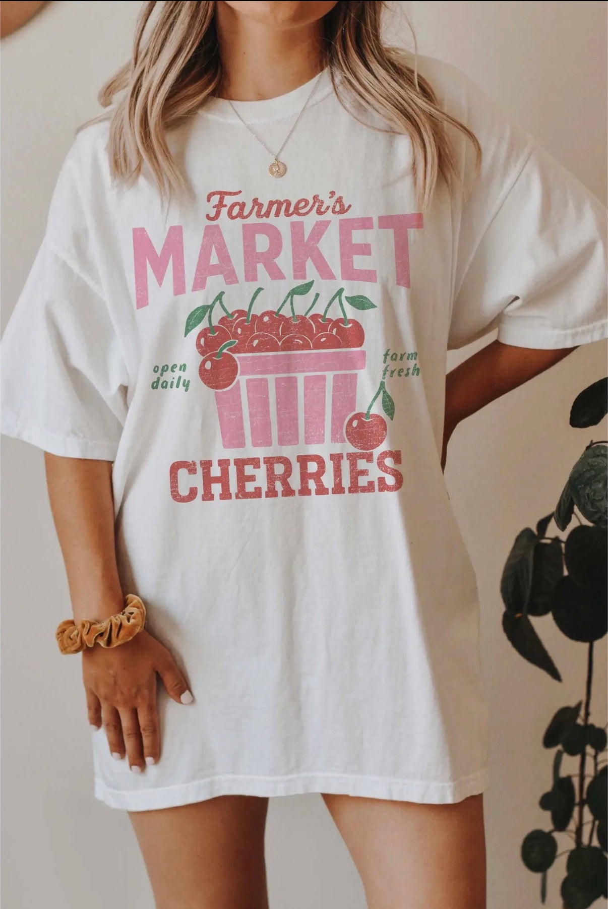Cherry Farmers Market Tee