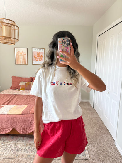 American Cutie Embroidered Tee