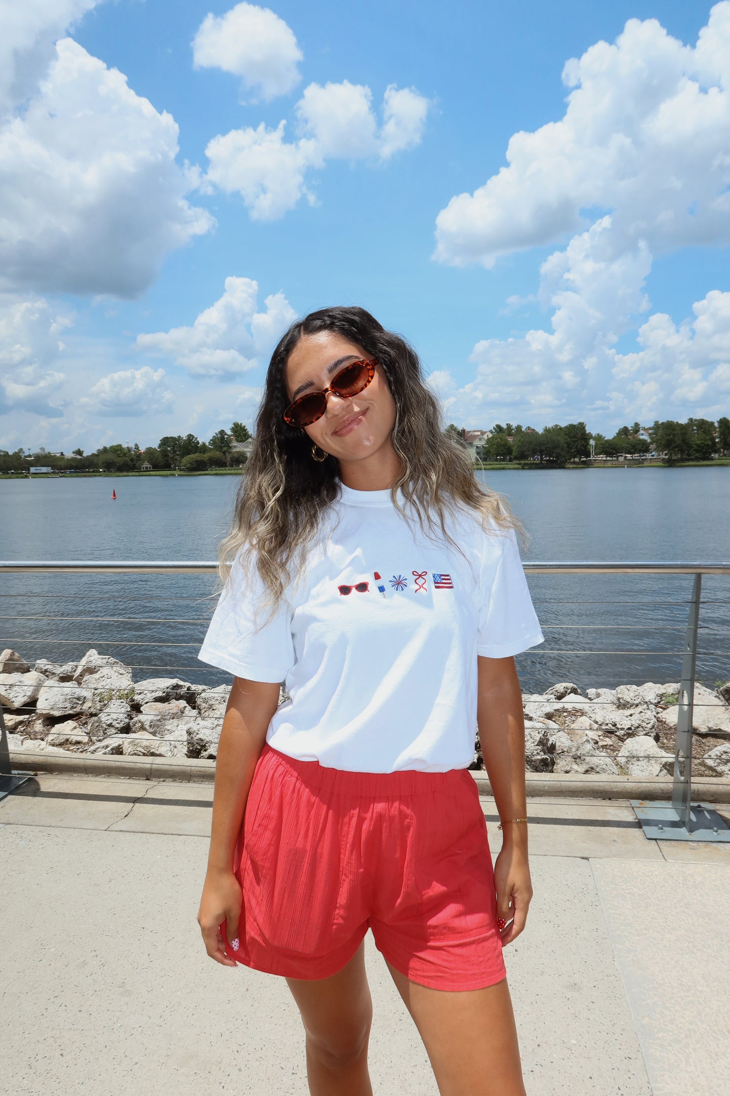 American Cutie Embroidered Tee