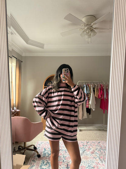 Mocha Striped Set