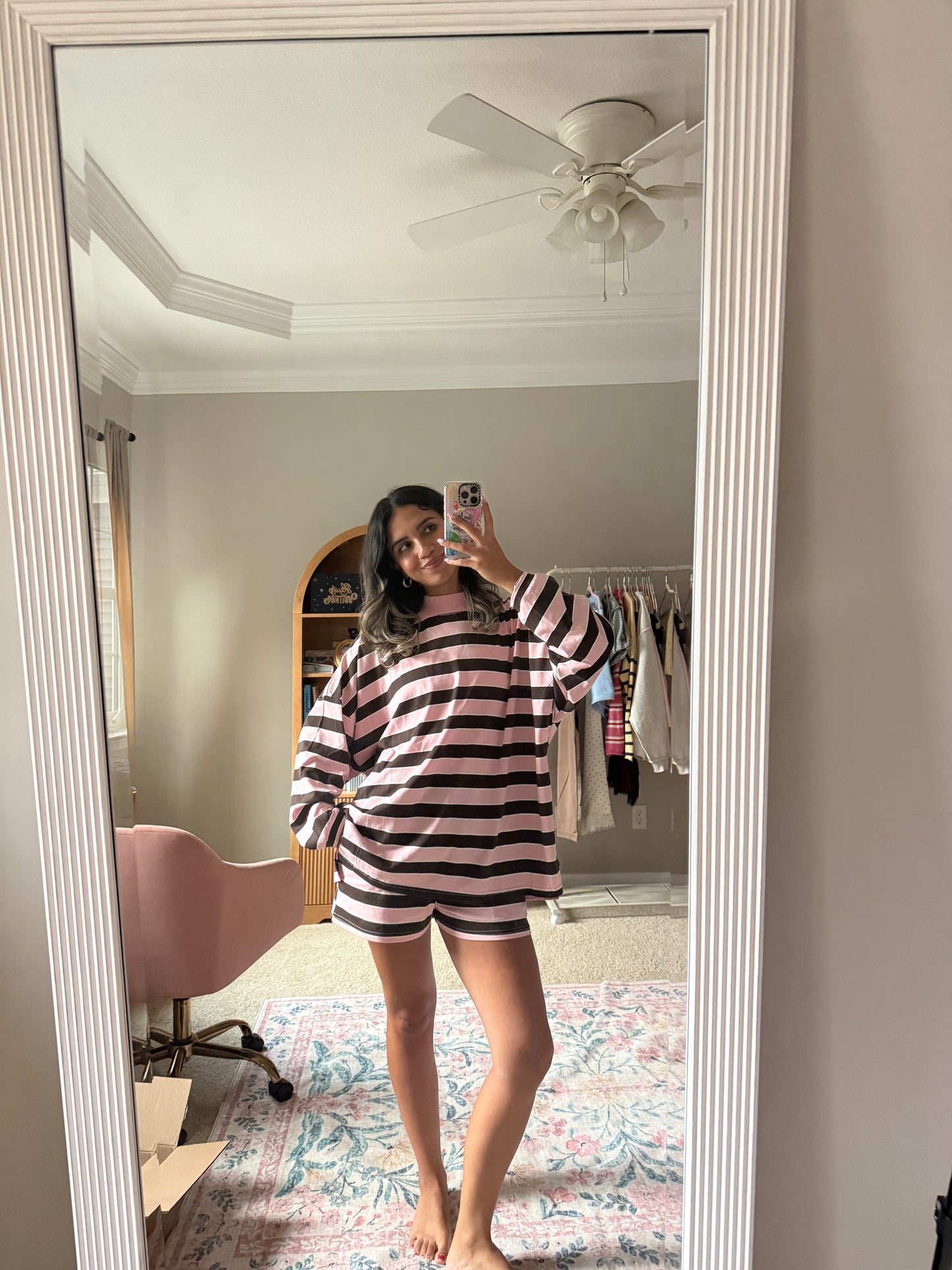 Mocha Striped Set
