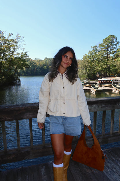Hazel Gingham Barn Jacket