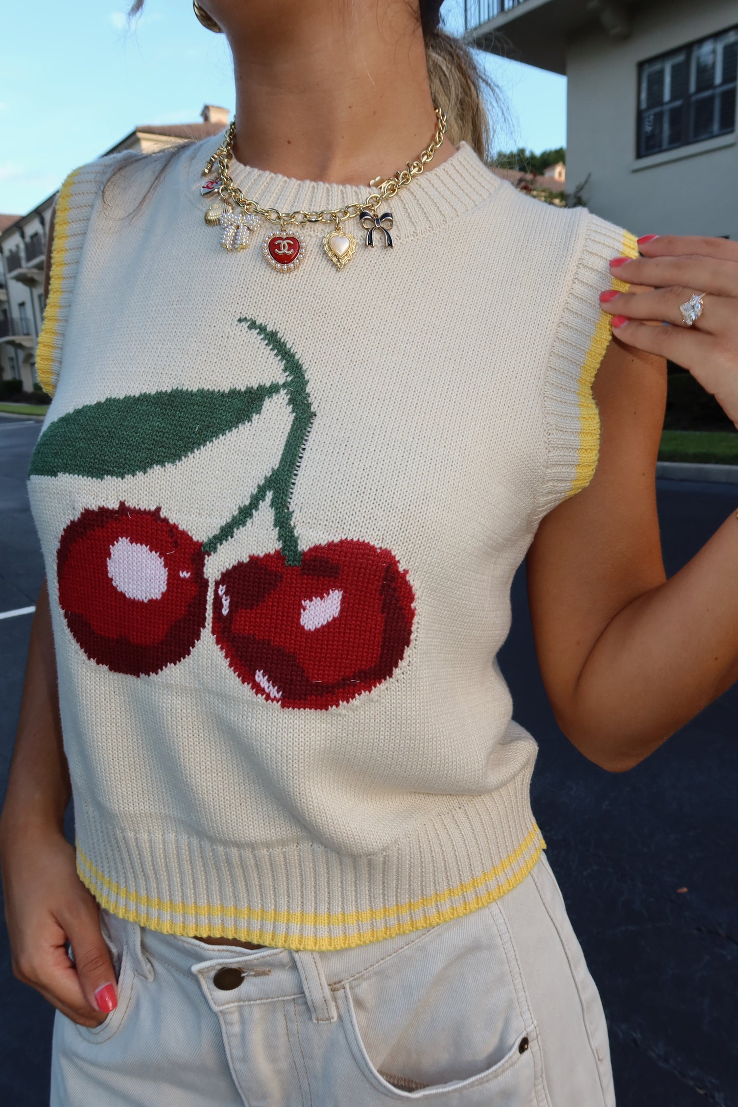 Cerise Sweater Vest