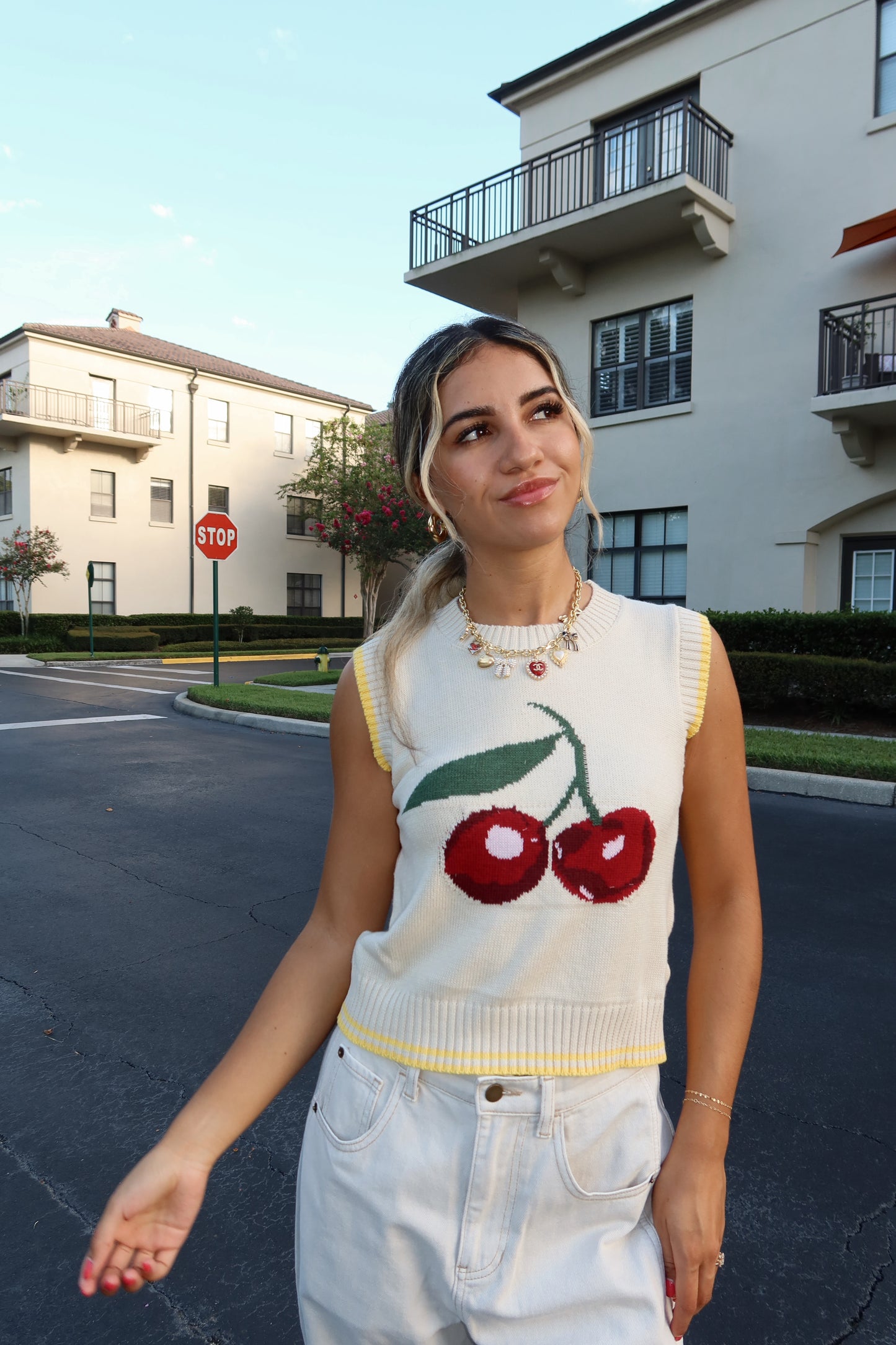 Cerise Sweater Vest