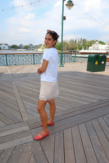 Colette Lace Floral Skirt