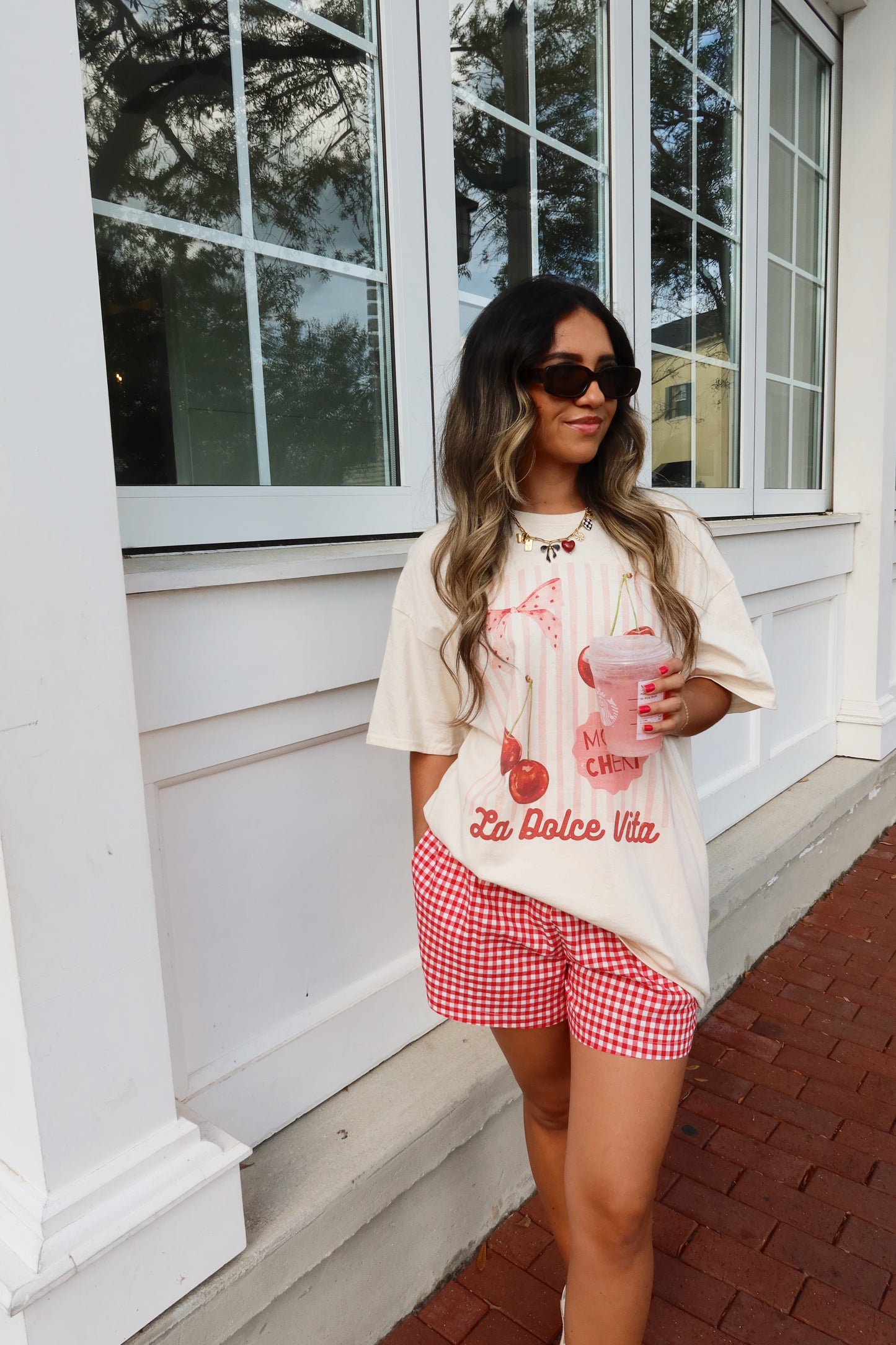 Picnic Shorts- Red