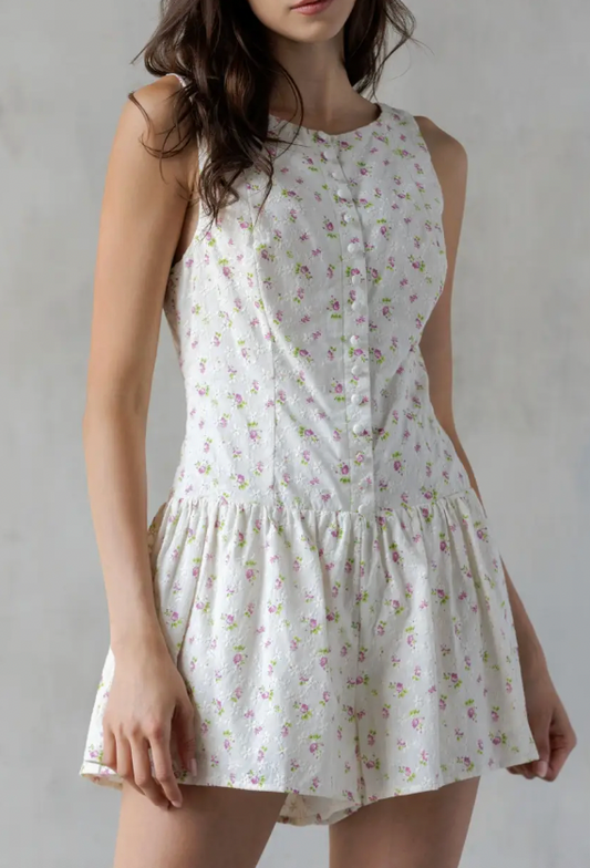 Olivia Floral Romper