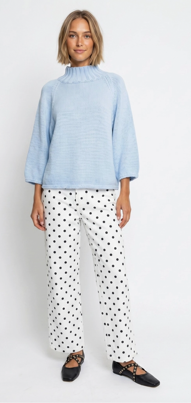 Cova Knit Mock Sweater