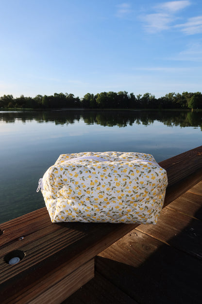 Garden Gingham Cosmetic Bag
