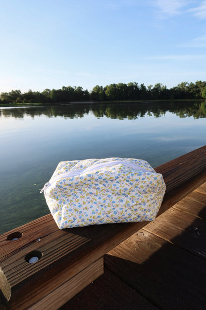 Garden Gingham Cosmetic Bag