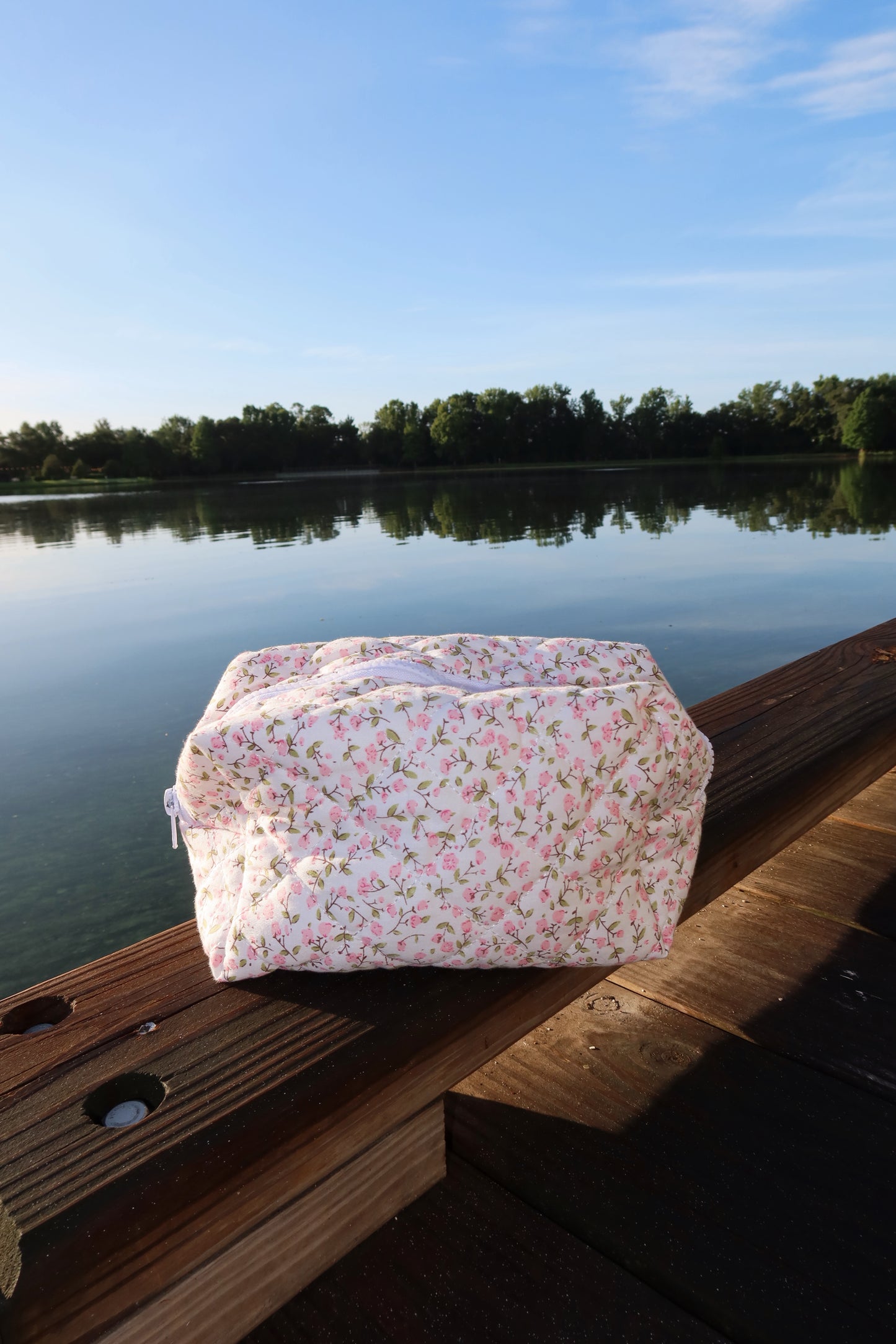 Garden Gingham Cosmetic Bag