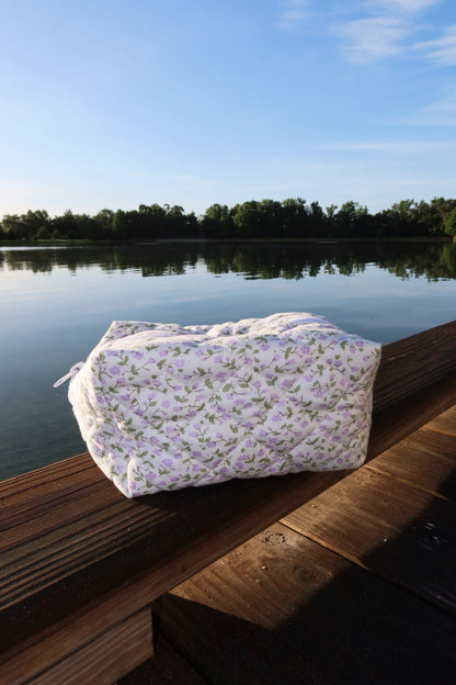 Garden Gingham Cosmetic Bag