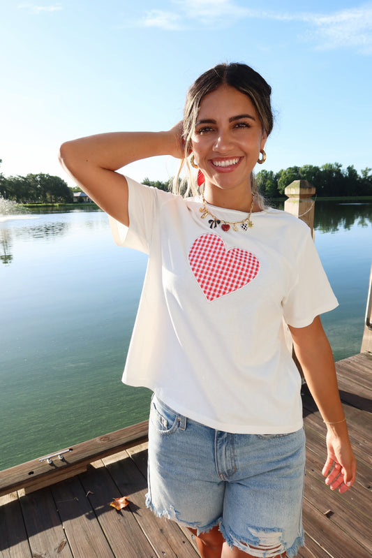 Sweetheart Gingham Tee