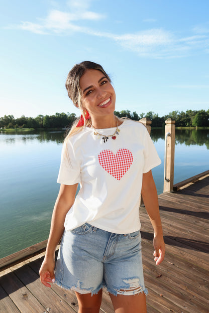 Sweetheart Gingham Tee